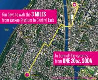 It takes a walk from Yankee Stadium to Central Park to Burn Off One 20 oz Soda